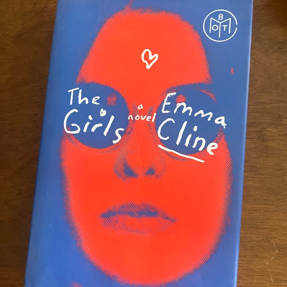Emma Cline 'The Girls' Novel - Blue and Red Cover